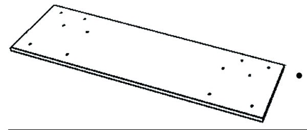 Metal Products PS1816-3.5 3.5" 16 Ga Steel Hole Sheet