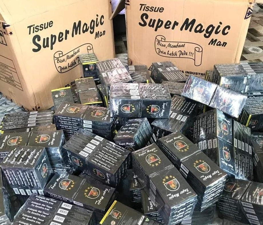 10 BOX + 1 Box FREE Super Magic Man Antiseptic Tissue Longer Delay Ejaculation