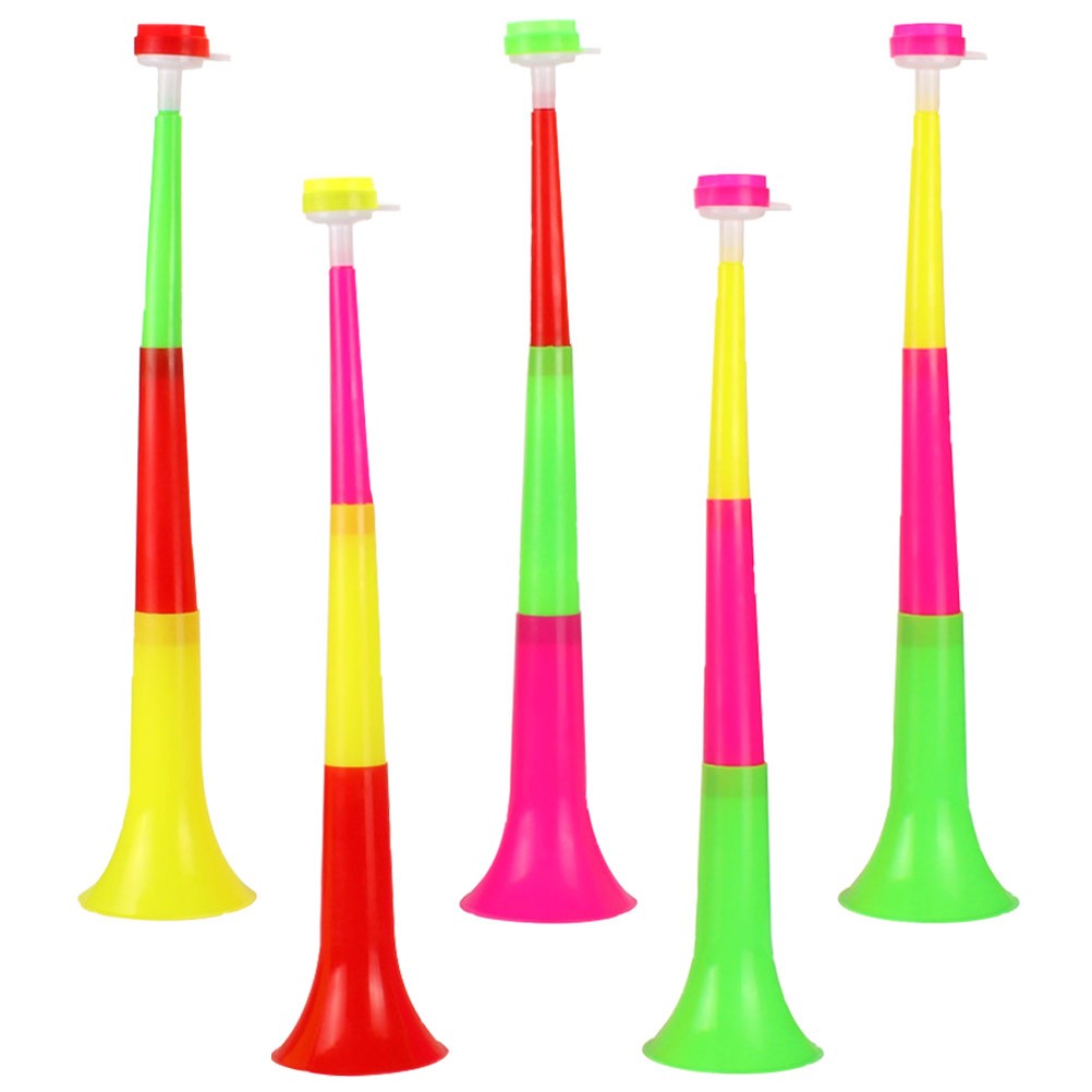 5Pcs Soccer Trumpet Toy Noise Maker Toy Football Horn Toy Telescopic Cheering