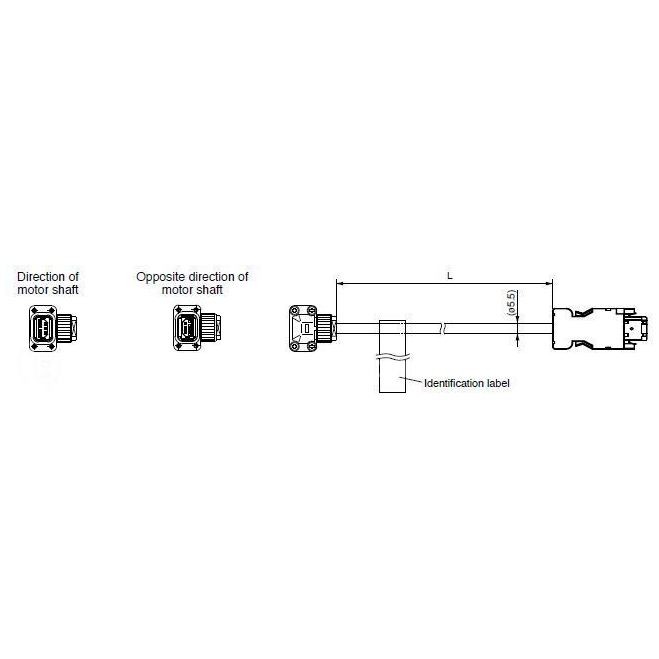 Panasonic MFECA0100MJD A6 Series Encoder Cable MFGD