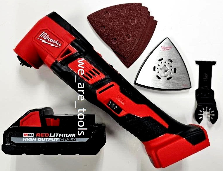 Milwaukee M18 2626-20 Multi-Tool Oscillating, 1) 3.0 AH High Output Battery CP