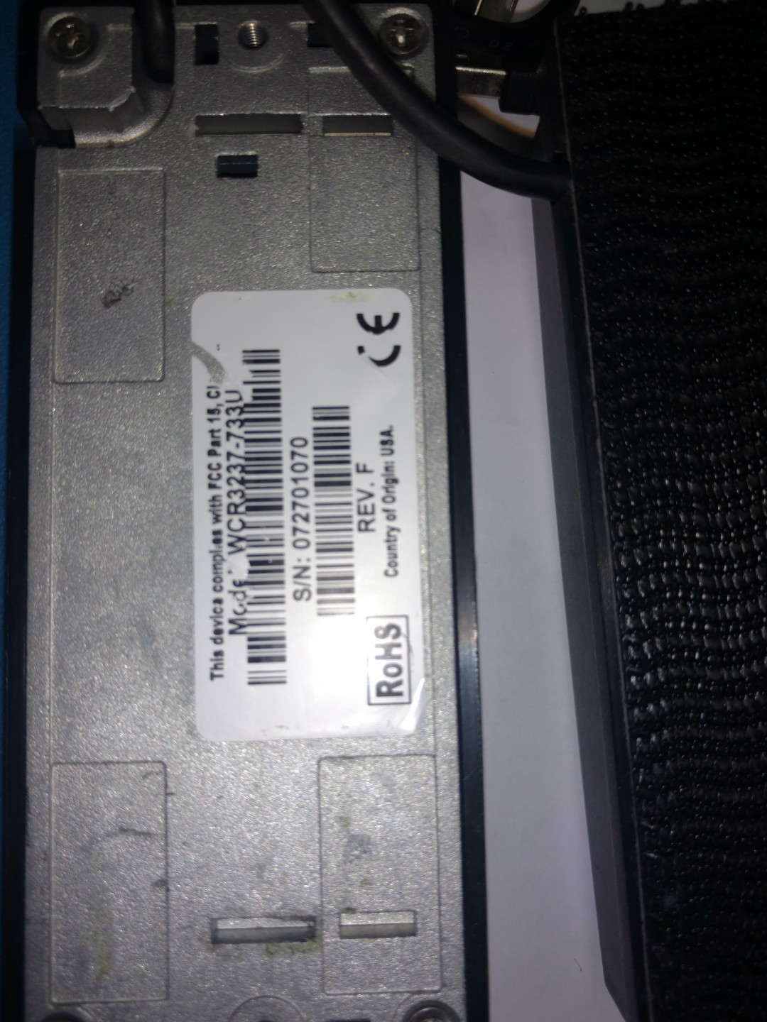 IDTECH WCR3237-733U OMNI Mag Stripe & Bar Code COMBO READER Used Cleaned Tested