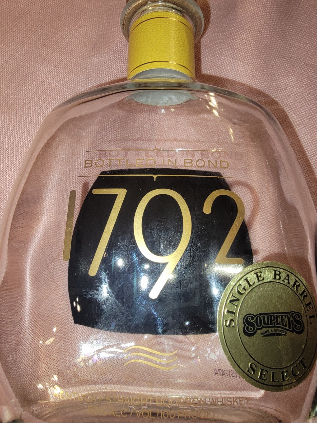 1792 Age Twelve Year Empty Bourbon Bottle Rare Project Bottle