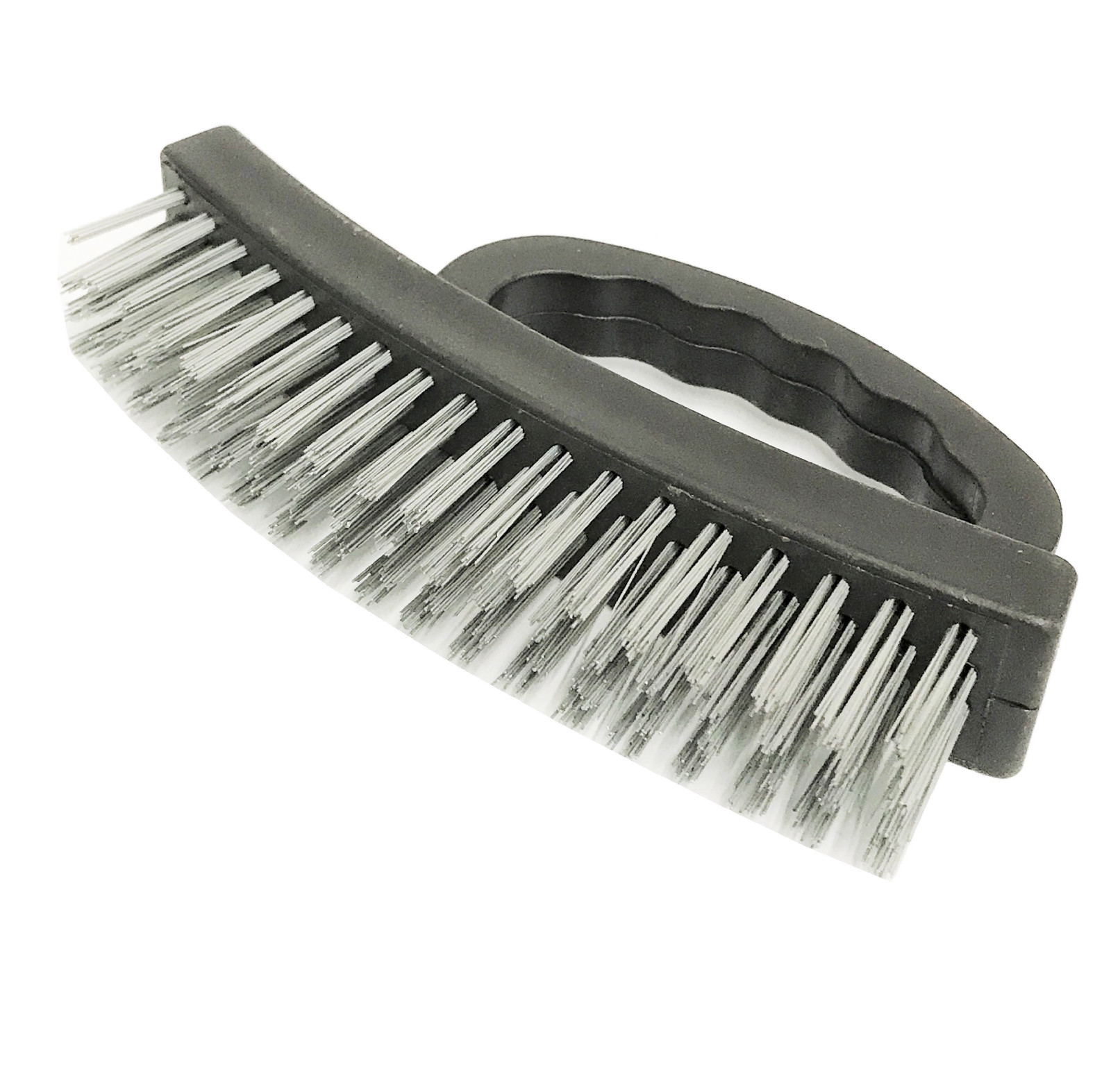 ( 2pc ) 6.5" inch Large Heavy Duty Stainless Steel Wire Brush Plastic Grip