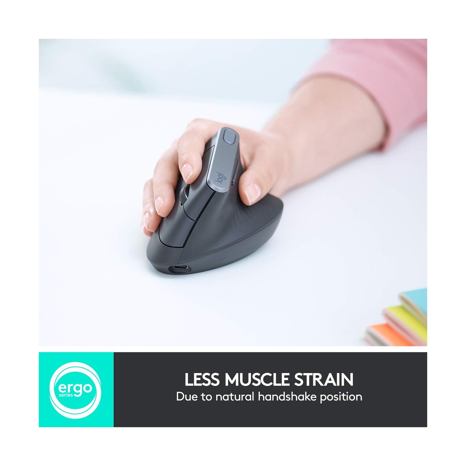 Logitech MX Vertical Wireless Mouse – Ergonomic Design Reduces ... FAST US