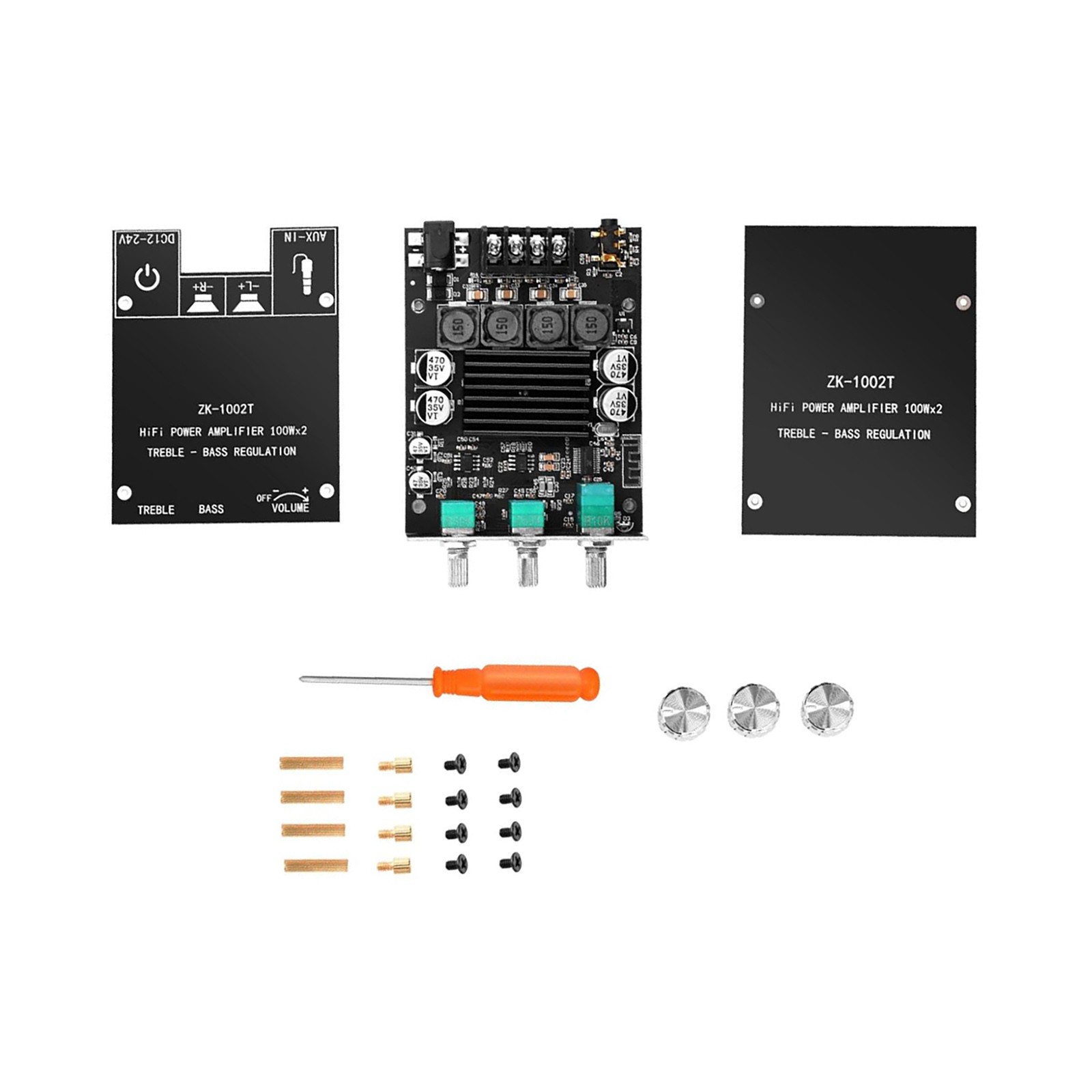 ZK-1002T Bluetooth 5.0 Amplifier Board 200W Dual Channel Hifi Audio AMP Module