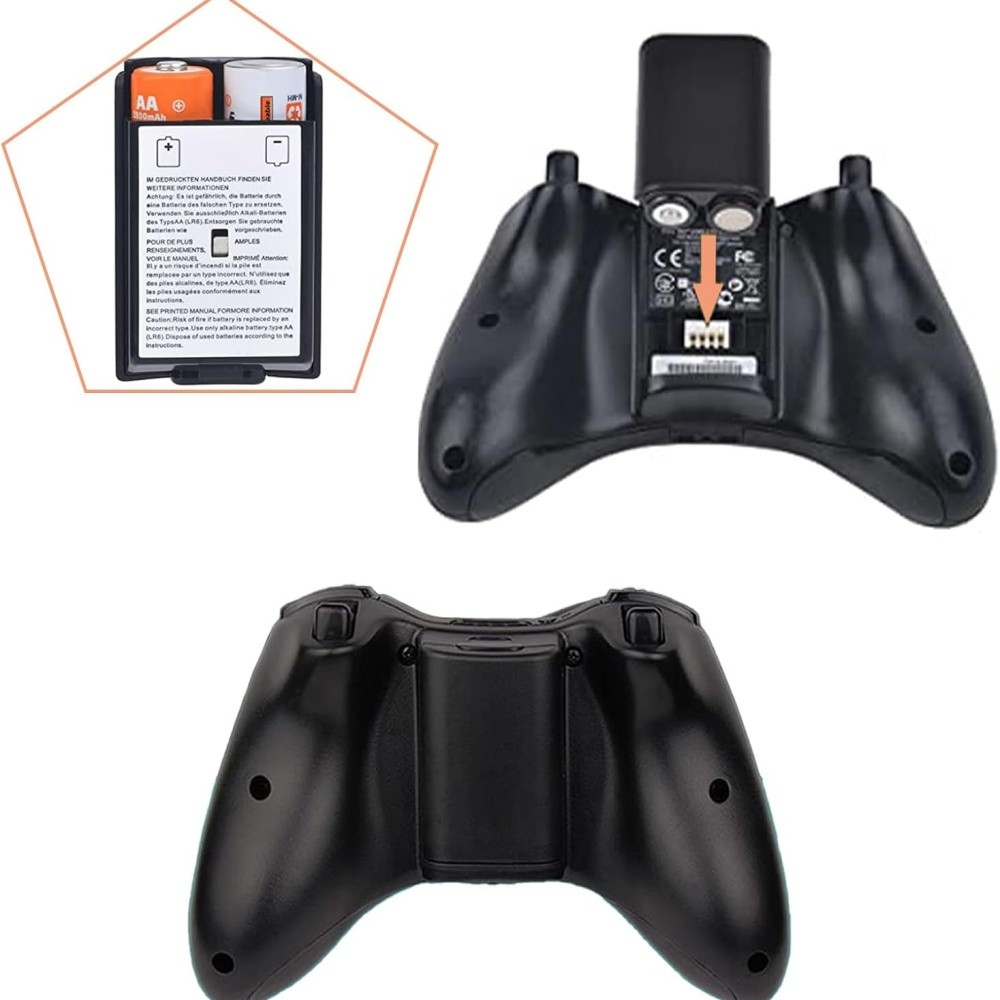 2/10pcs AA Battery Back Cover Case Shell Pack For Xbox 360 Wireless Controller
