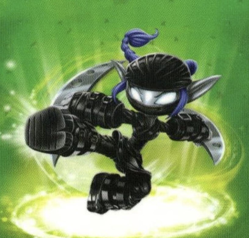 Skylanders Swap Force Dark Stealth Elf NFC Card FREE SHIPPING