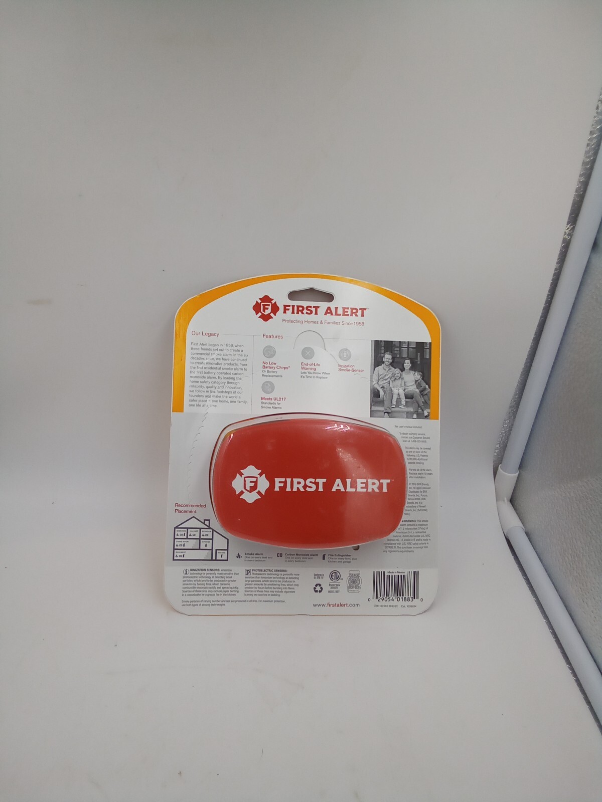 First Alert Battery-Powered Ionization Smoke Detector