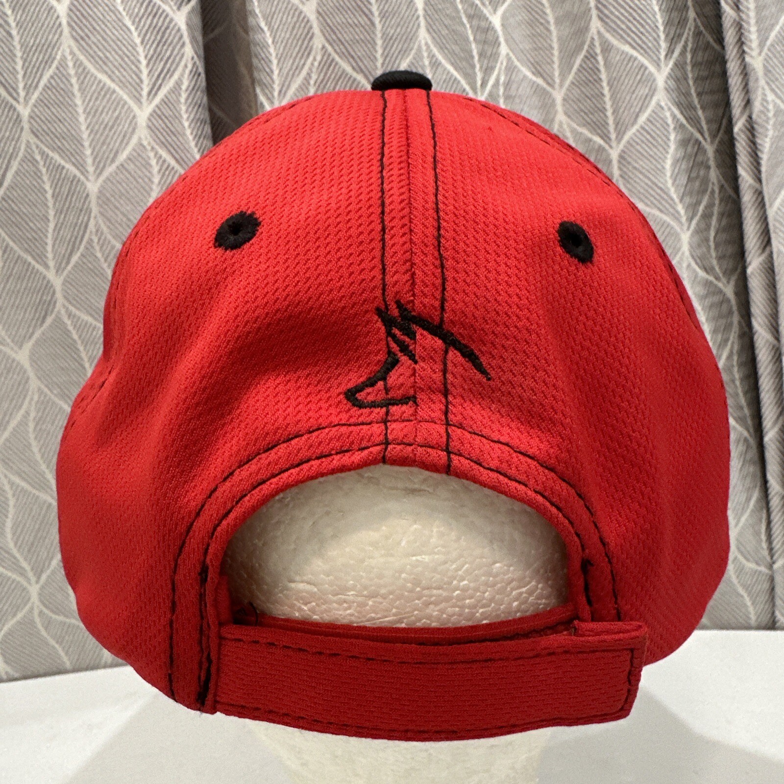 Fox Powersports Racing Hat Cap Red and Black Hook Loop Knit