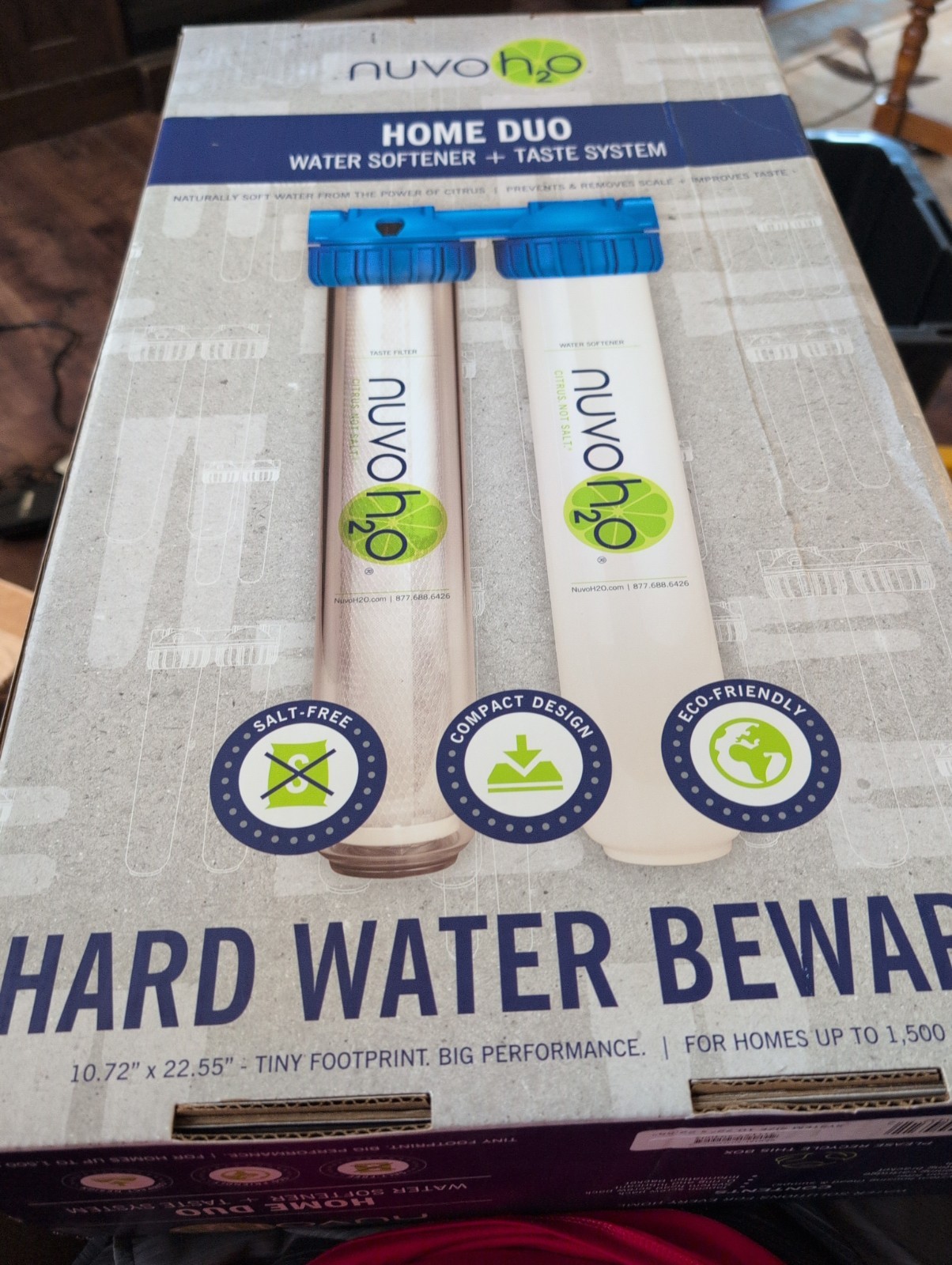 Nuvo H2O Home Duo Whole House Softener and Taste Complete Filtration System NEW