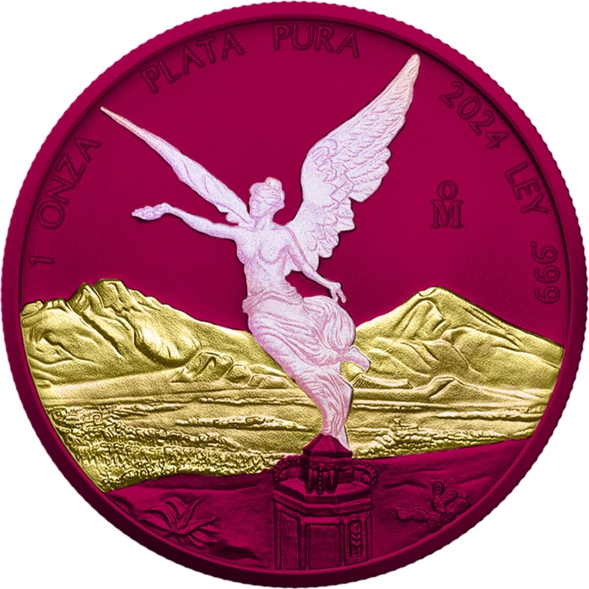 2024 Mexican Libertad space pink 1 oz  silver coin