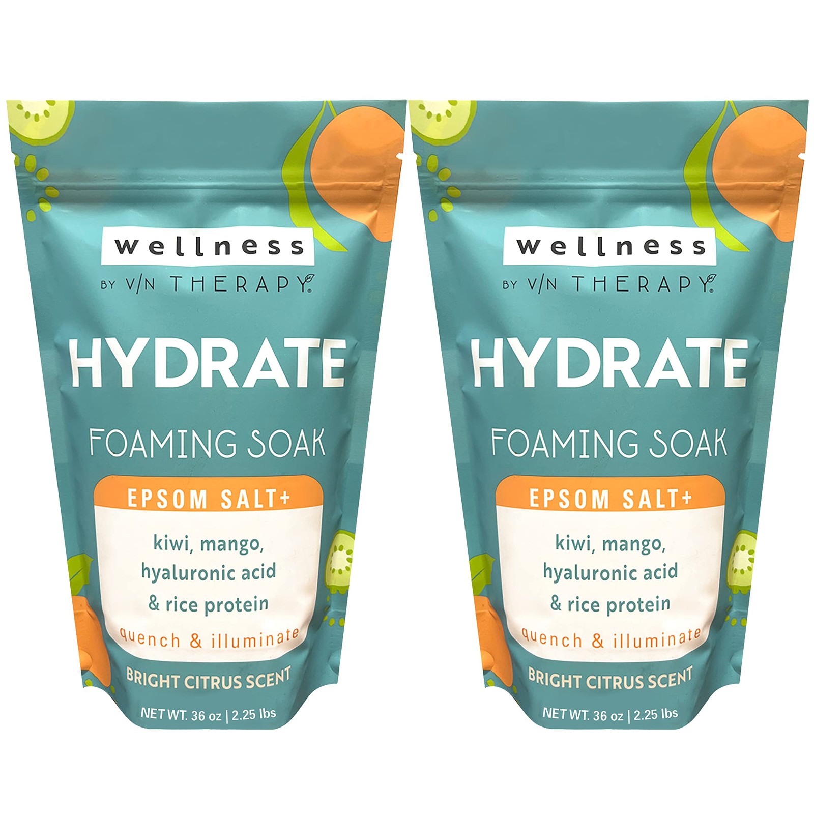 Wellness By Village Naturals Therapy, Hydrate Foaming Bath Soak, 36 oz, Pack ...