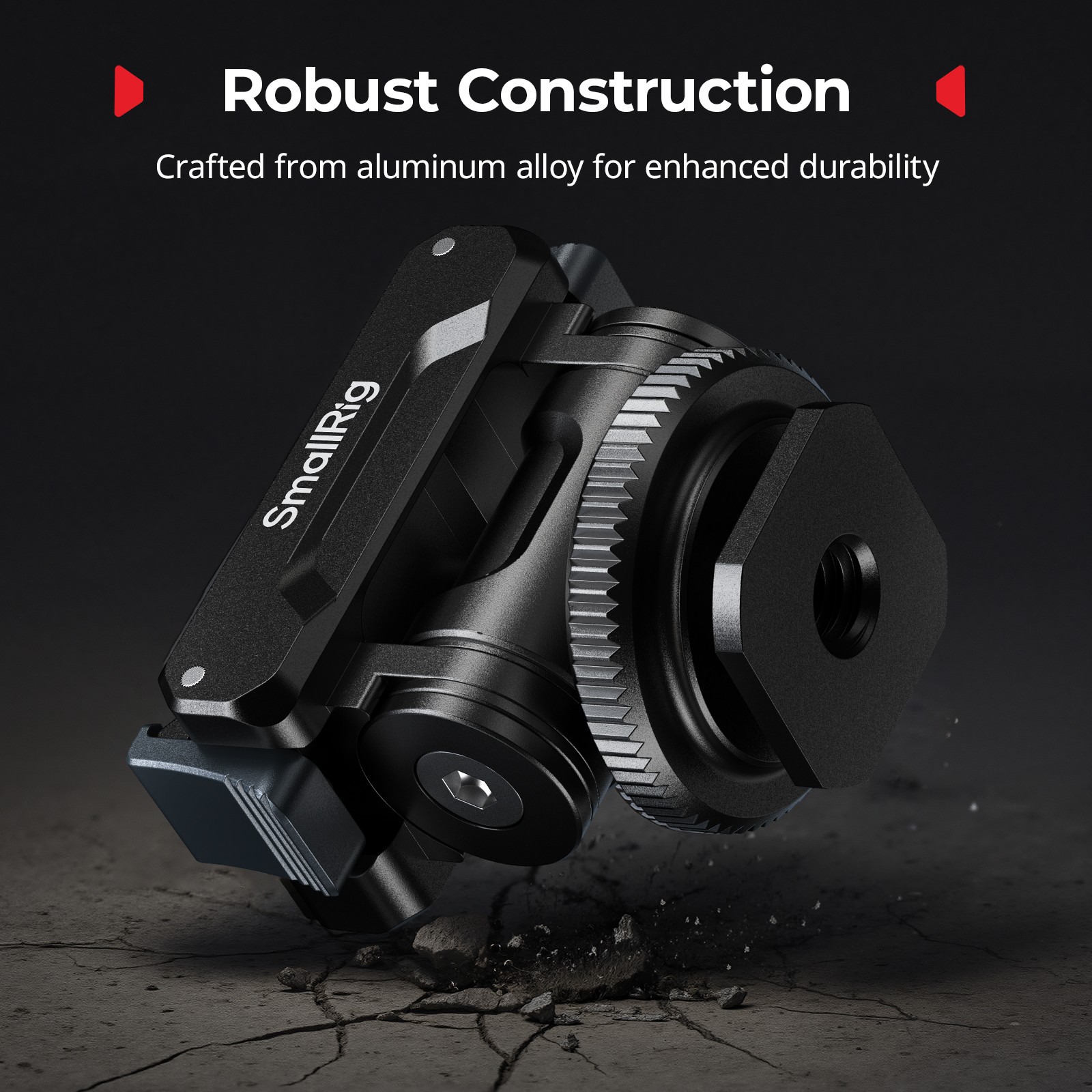 SmallRig Cold Shoe Adapter Mount for DJI Osmo 360/Action 5 Pro/4/3 Camera