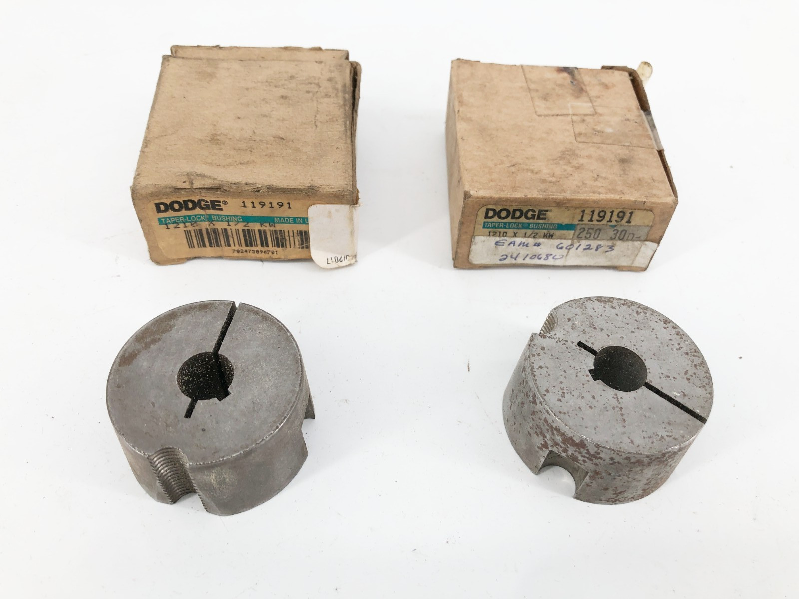 Lot of 2 New Dodge 1210 X 1/2 KW Taper Lock Bushings 119191
