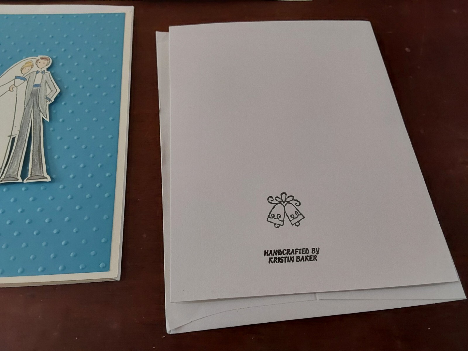 Wedding Congratulations Handmade Cards w/ Envelopes Textured Set 6 Greetings