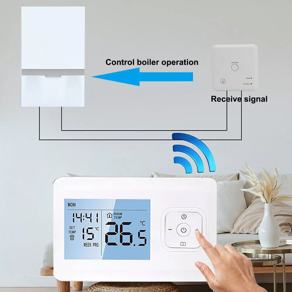 For Tuya WiFi RF Smart Thermostat Gas Boiler Room Heating Temperature Controller