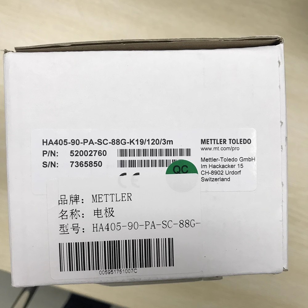 1pc NEW pH glass electrode probe METTLER TOLEDO HA405-90-PA-SC-88G-K19/120/3M