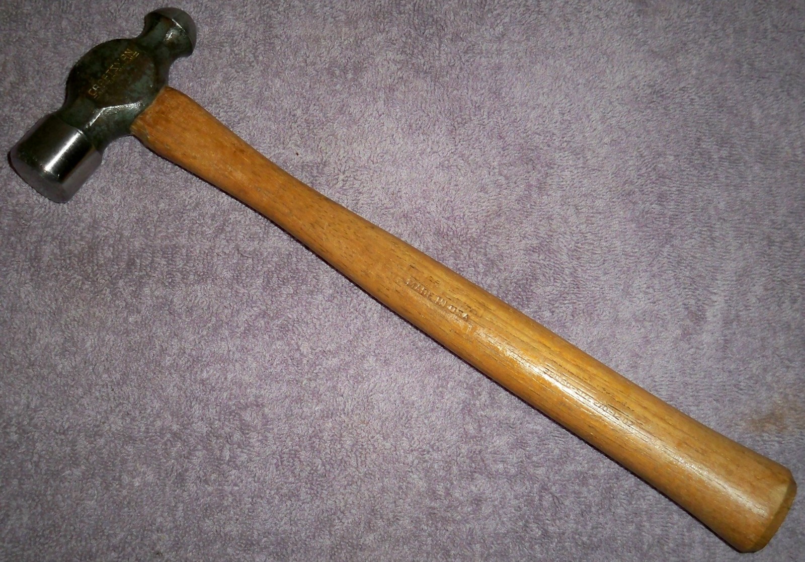 Vintage CRAFTSMAN Professional Mechanic Ball Peen Hammer/38464 Size 2/0 - 12 oz.