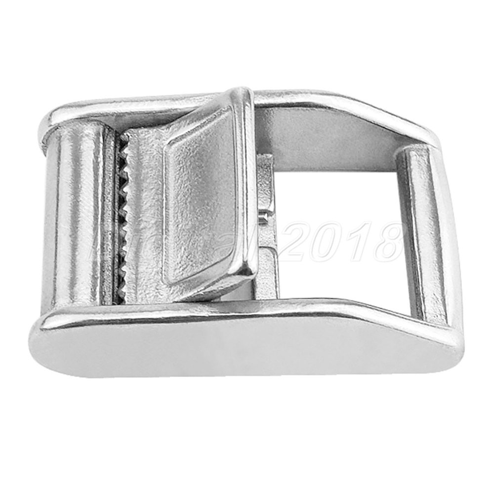 Canoes Kayaks Stainless Steel Roof-top Tie Down Straps Cam Buckle for 1" Webbing