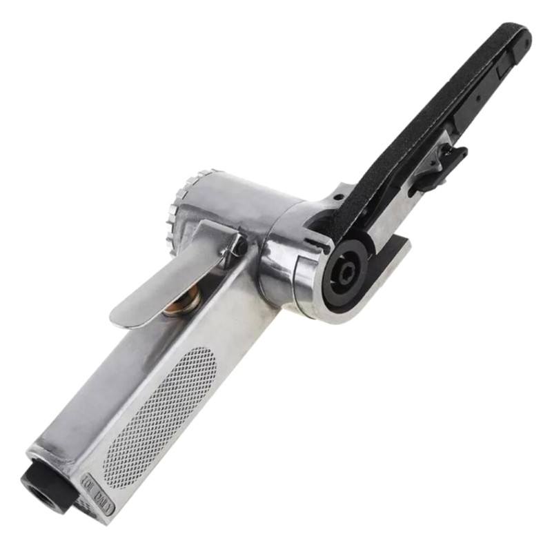 Air Powered Belt Sander With 13 Inch Abrasive Belts Ergonomic Grip 1.5HP Motor