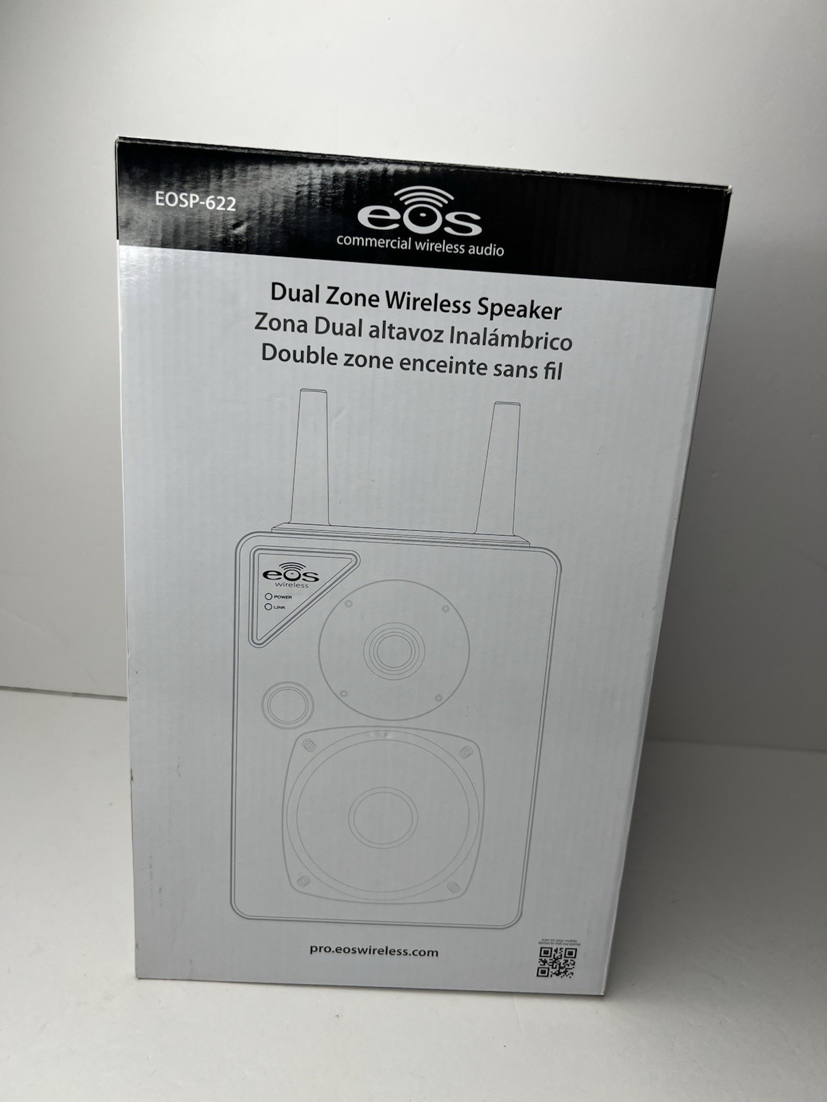 EOS EOSP-622 Commercial Dual Zone Wireless Speaker – Open Box