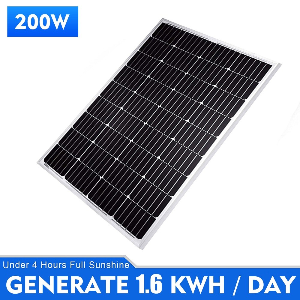 200W 12V Solar Panel 9BB Monocrystalline Solar Module Solar Panels for Home Roof