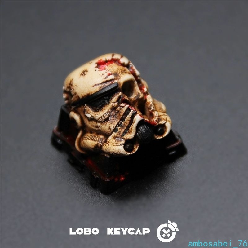 Star Wars Skull Novelty Keycap SH-Through Resin Desktop Decor MX Stem Compatible