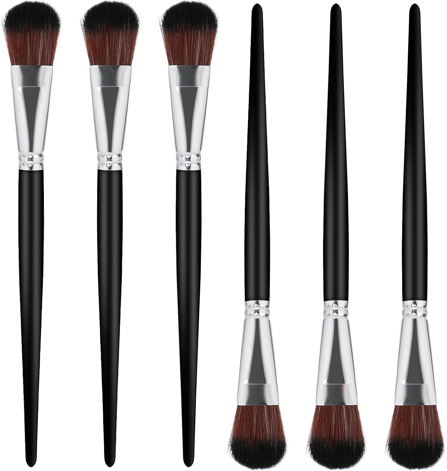 1 Inch Mop Brush for Acrylic Painting, 6 PCS Blending Brush for Acrylic Painting