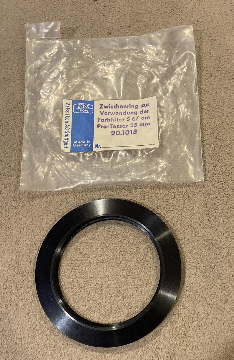Zeizz Ikon 20.1018 Adapter Ring 67mm to 49mm for 35mm Pro Tessar Lenses *NEW