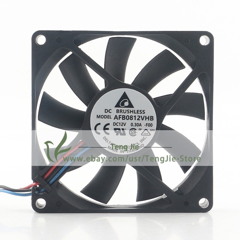 AFB0812VHB-F00 24V 48V DC12V 0.30A 2.28W 8015 80x80x15mm 3Wire Axial Cooling Fan