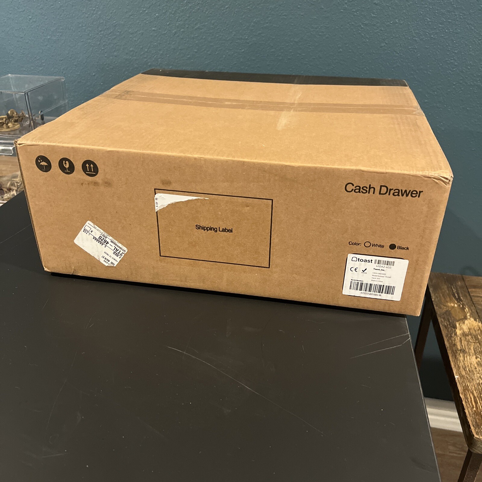GENUINE Toast Cash Drawer , Black Steel New Sealed