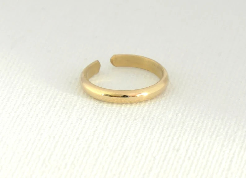 Gold filled toe ring - handmade - pinky ring - midi ring