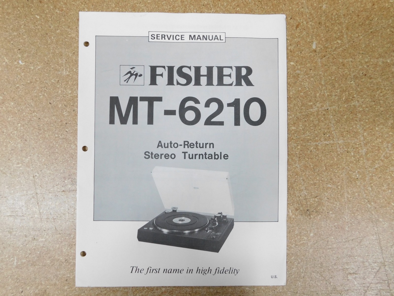 The Fisher MT-6210 Auto-Return Stereo Turntable Service Manual (original)