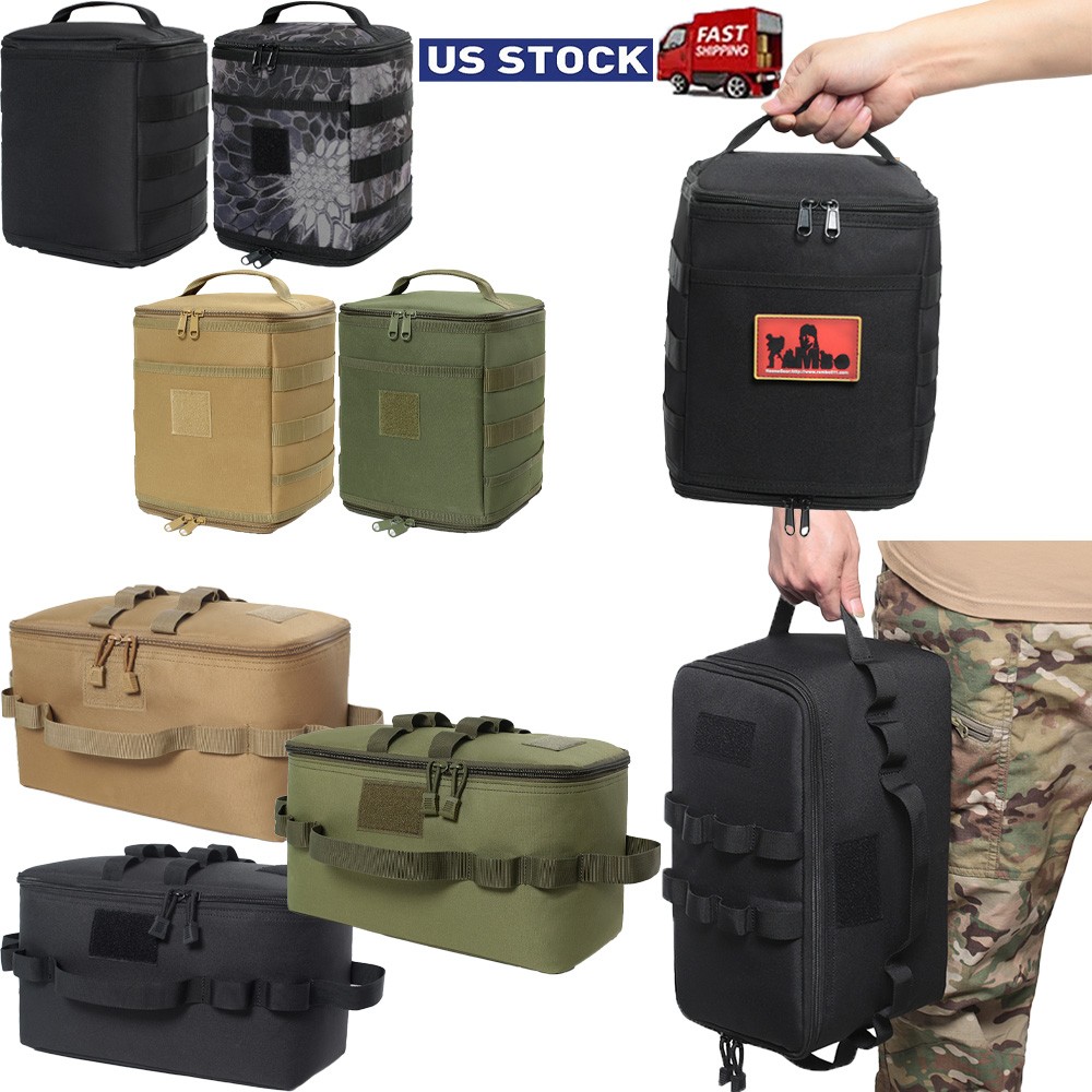 Tactical Camping Storage Bags Utility Tote Bag Camping Trunk Cookware Organizer