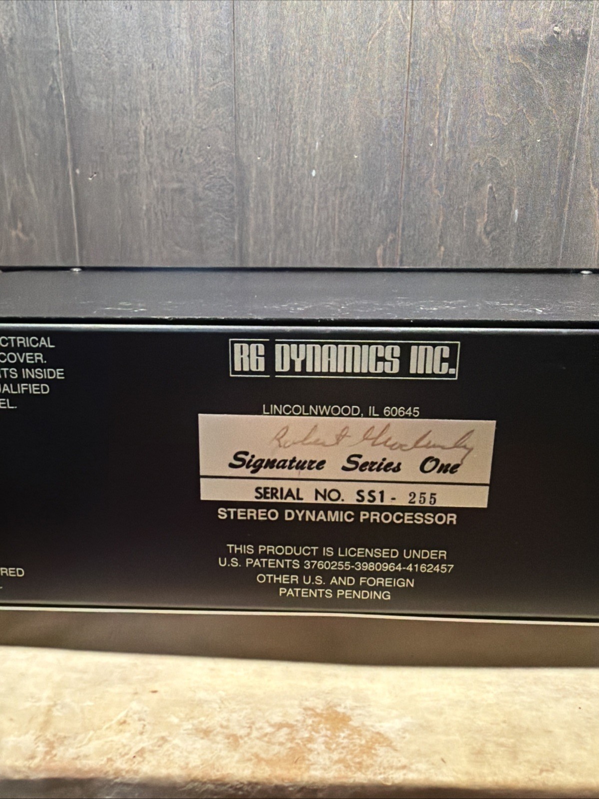 RG Stereo Dynamic Processor Pro Series One - Robert Grodinsky Excellent!!
