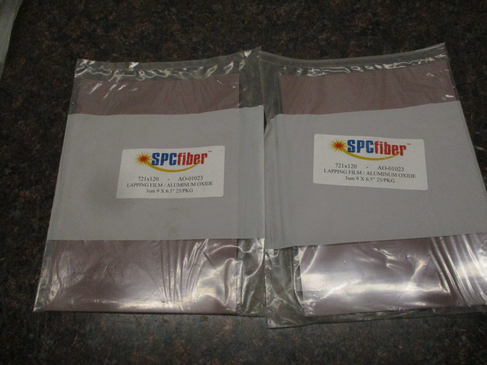 50 NEW FiberXP Fiber Optic Lapping Film 721X120 ALUMINUM OXIDE 9X6.5 AO-01023