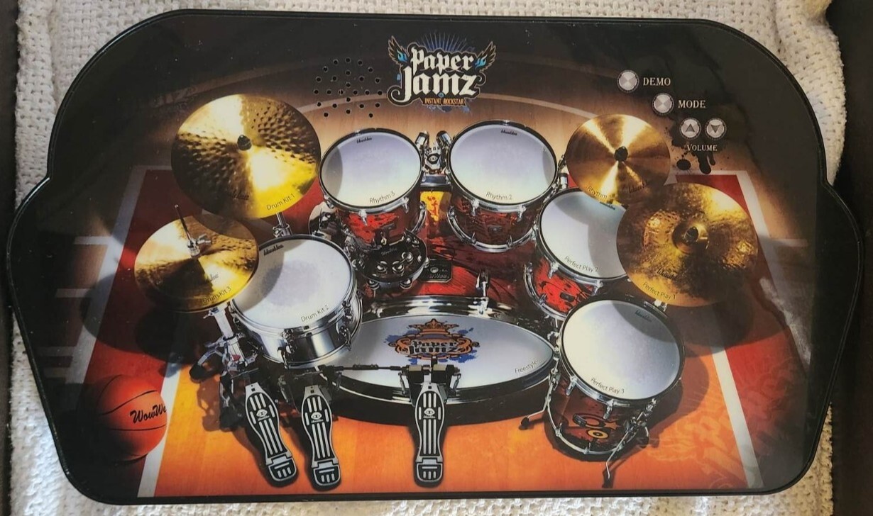Paper Jamz Electronic Drum Kit 2009 Instant Rock Star by WowWee
