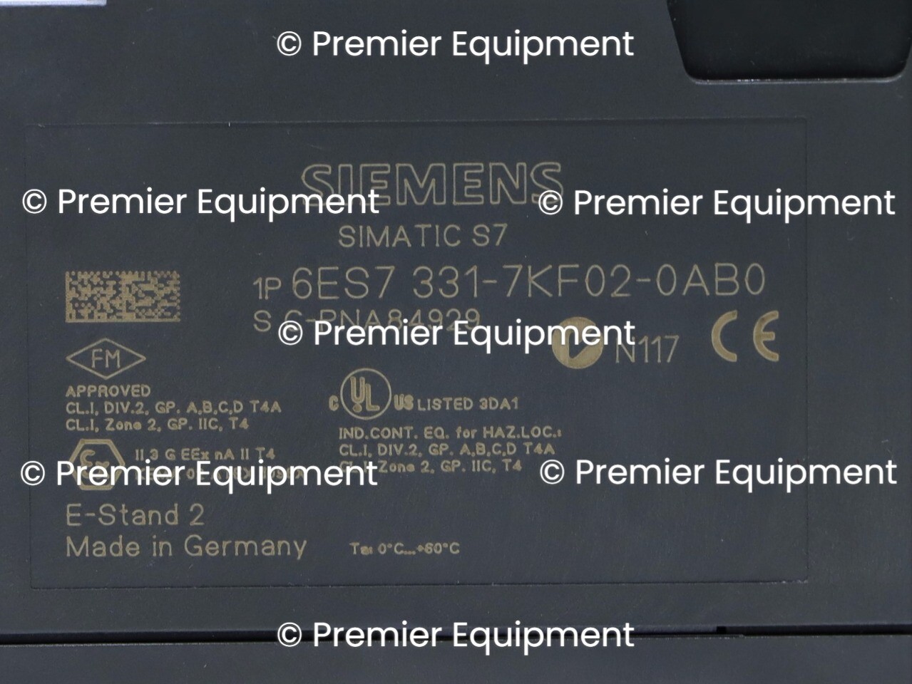 * SIEMENS 6ES7 331-7KF02-0AB0 SIMATIC S7-300 INPUT MODULE