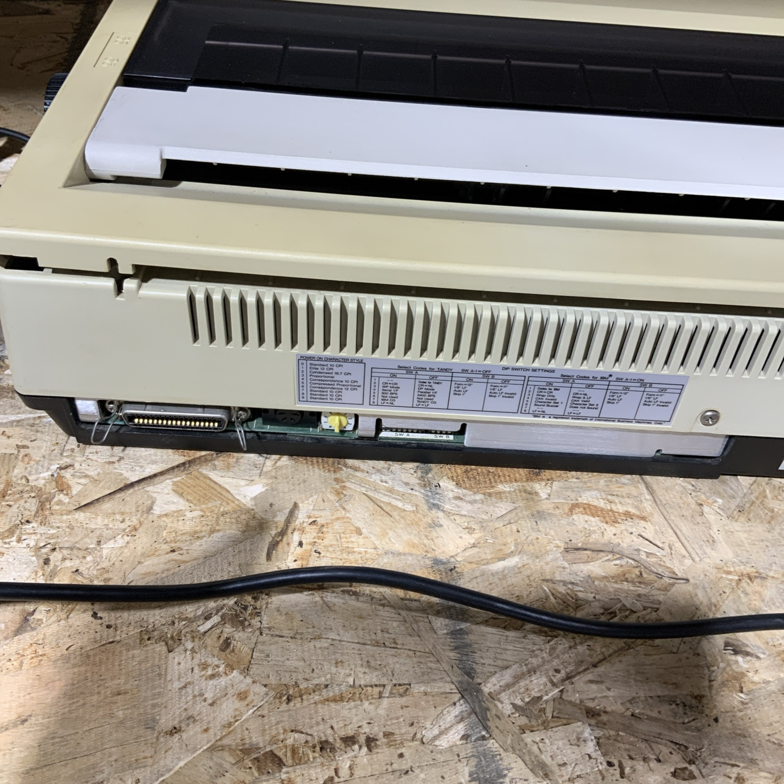 Vintage Tandy DMP 430 Wide Format Dot Matrix Printer