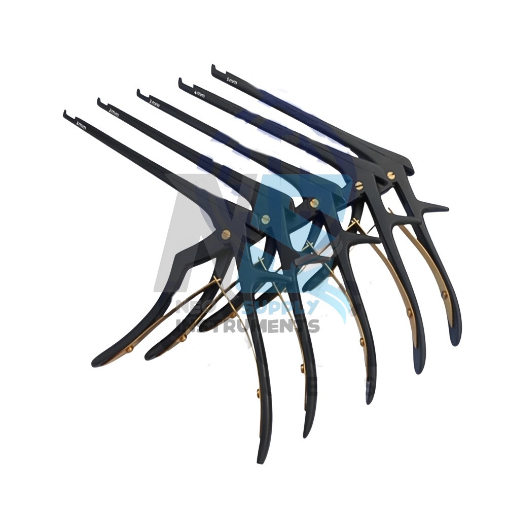 Set of 5 PCs Kerrison Rongeurs 8" 1,2,3,4,5mm Cervical Orthopedic Instruments