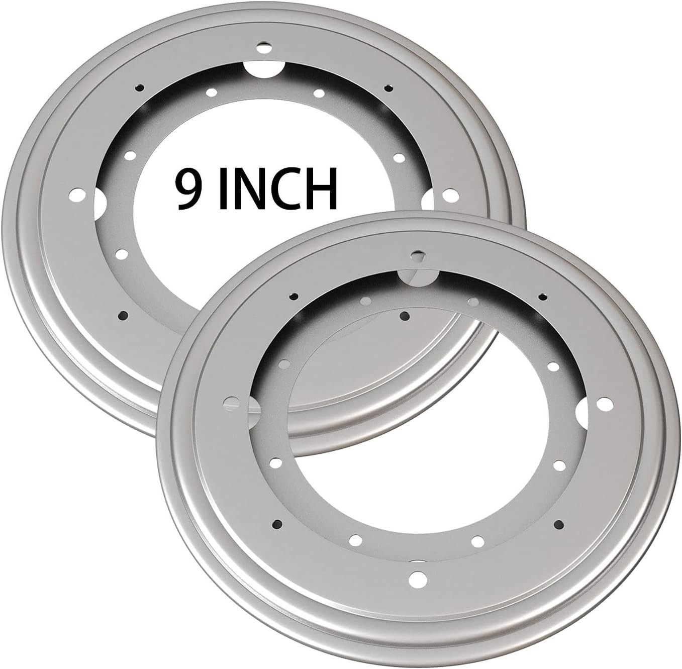 2Pack 9" Lazy Susan Hardware 5/16 Thick Turntable Bearings 750lbs Load Capacity