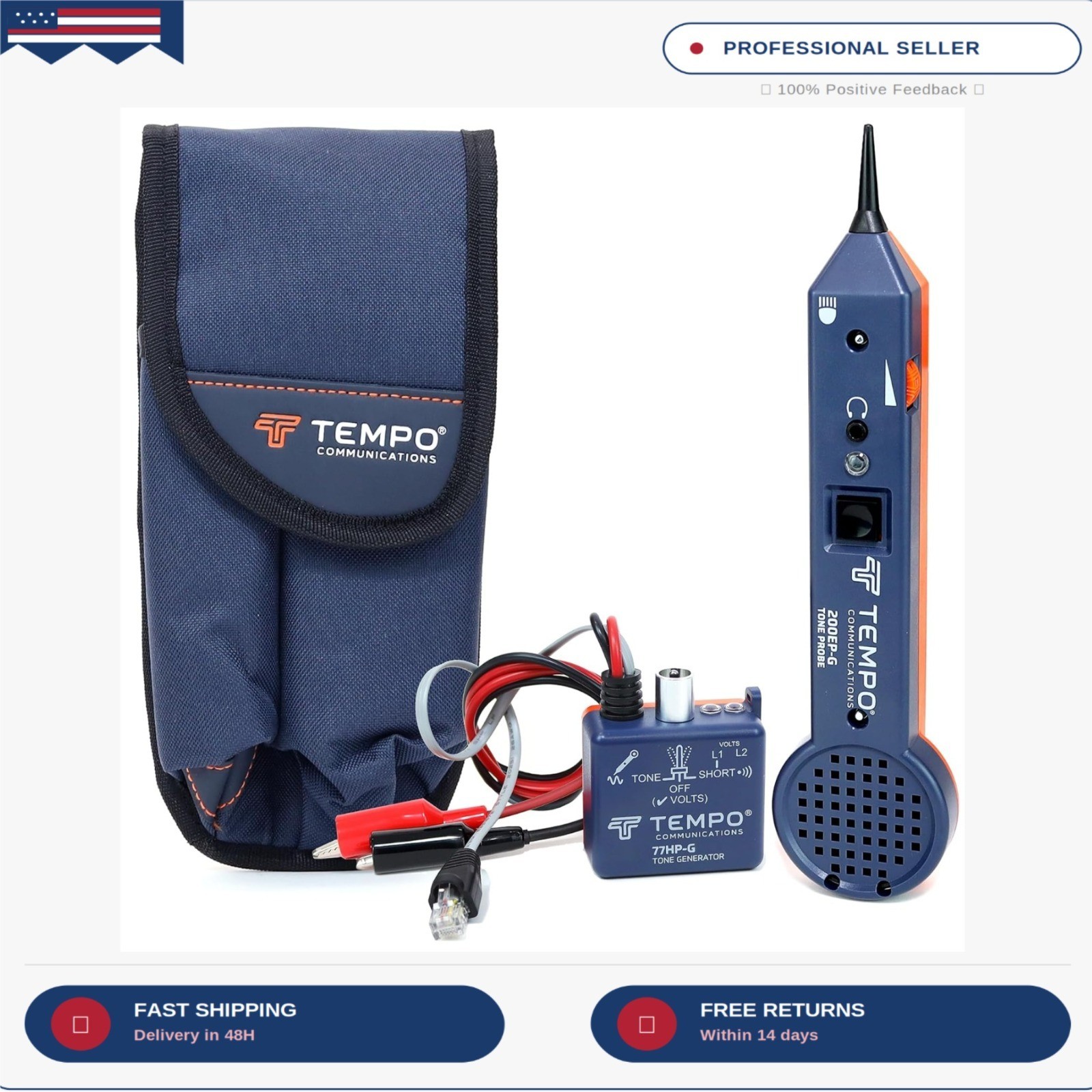 TEMPO Communications 701K-G Wire Tracer Electrical, Tone Generator and Probe Kit