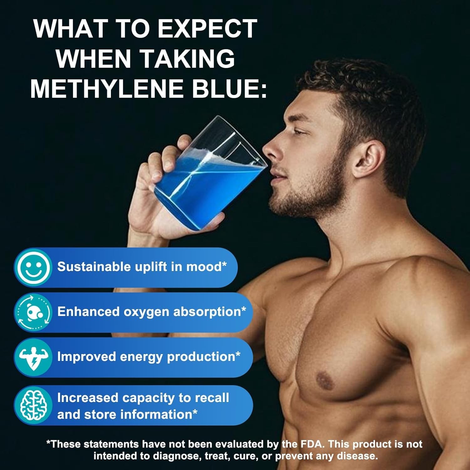 Blue Supplement - Pharmaceutical Grade, 2 FL OZ, 1% USP Grade, Liquid