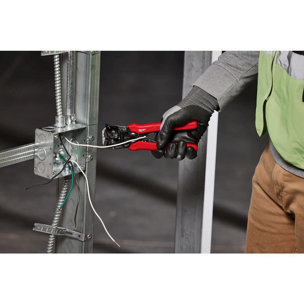 Milwaukee Self-Adjusting Wire Stripper/Cutter with Comfort Grip