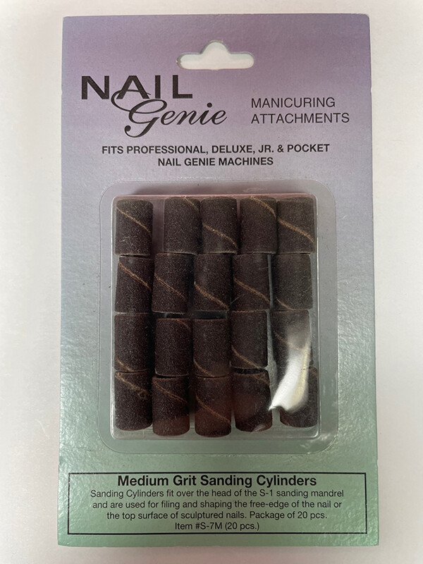 Nail Genie Medium Grit Sanding #S-7M Cylinders 20pcs