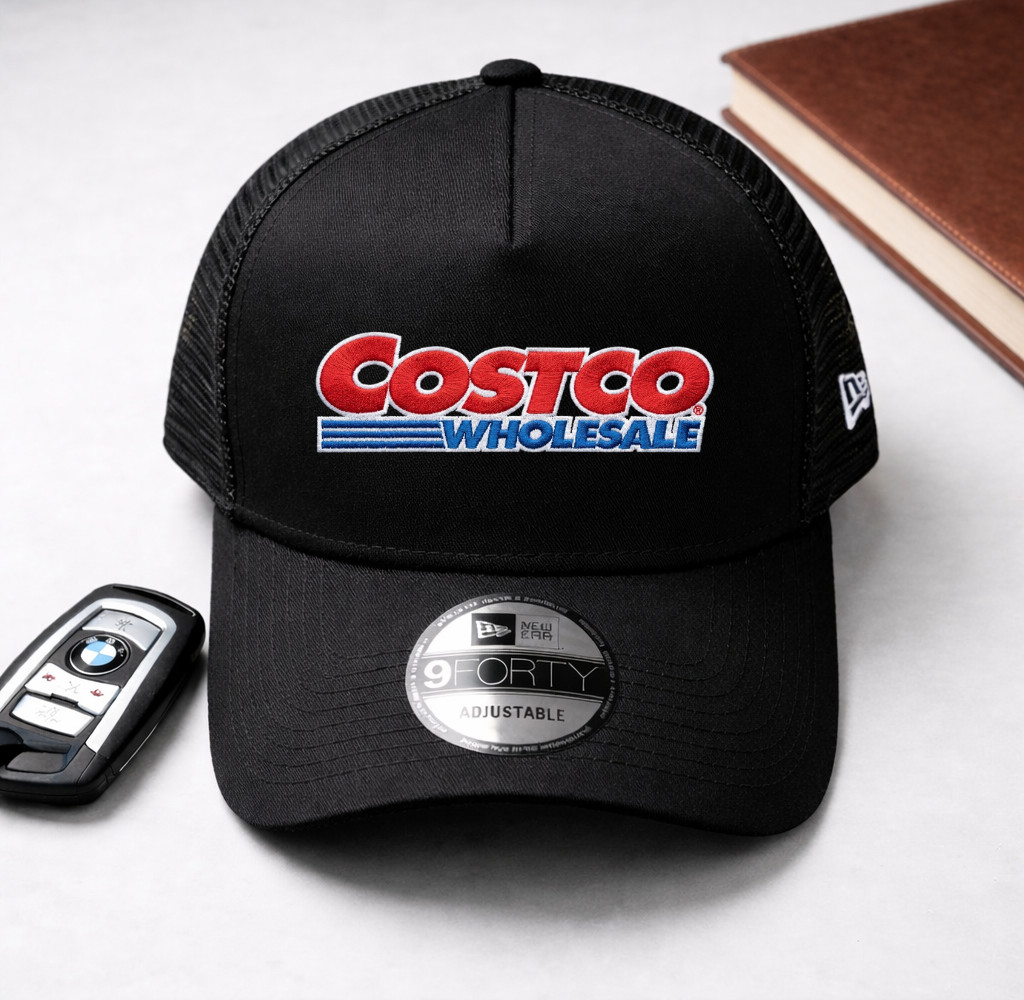 Costco Logo Team Embroidered Trucker Hat Snapback Cap for Staff