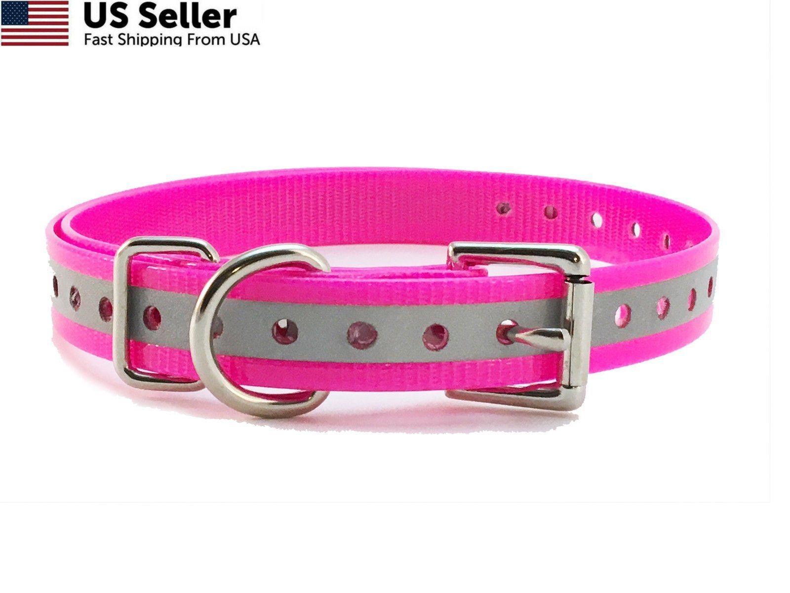 TrainPro Universal 27 ½” X ¾” Replacement Band Strap for Dog Pink Reflect