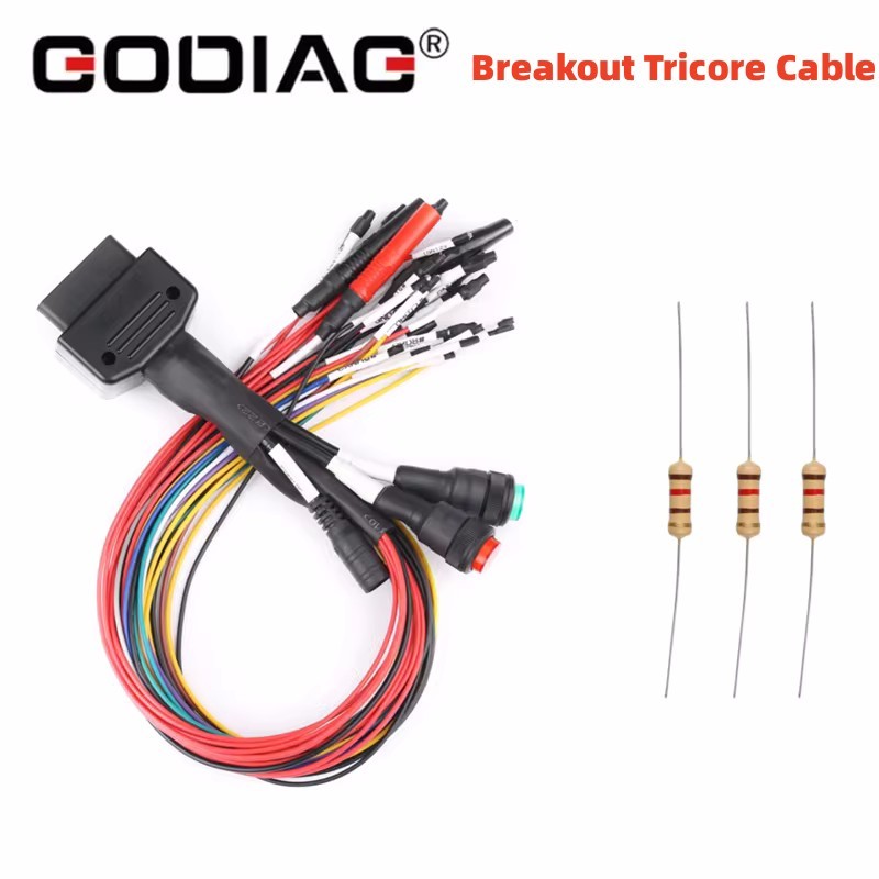 GODIAG Breakout Tricore Cable Full Protocol OBD2 Jumper Cable for Bench Work