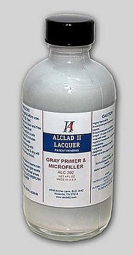 Alclad 4oz. Bottle Grey Primer amp; Microfiller - Hobby and Model Enamel Paint